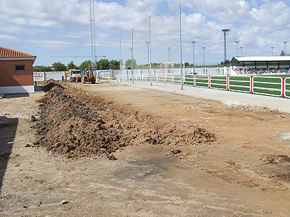 Comienzan las obras de mejora de las instalaciones deportivas de  Miguel Esteban 